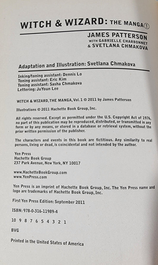 Witch & Wizard #1 (Manga)