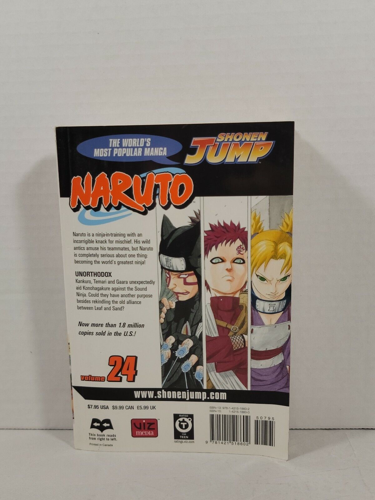 Naruto, Vol. 24 by Masashi Kishimoto (2007, Viz Media, English, Trade Paperback)
