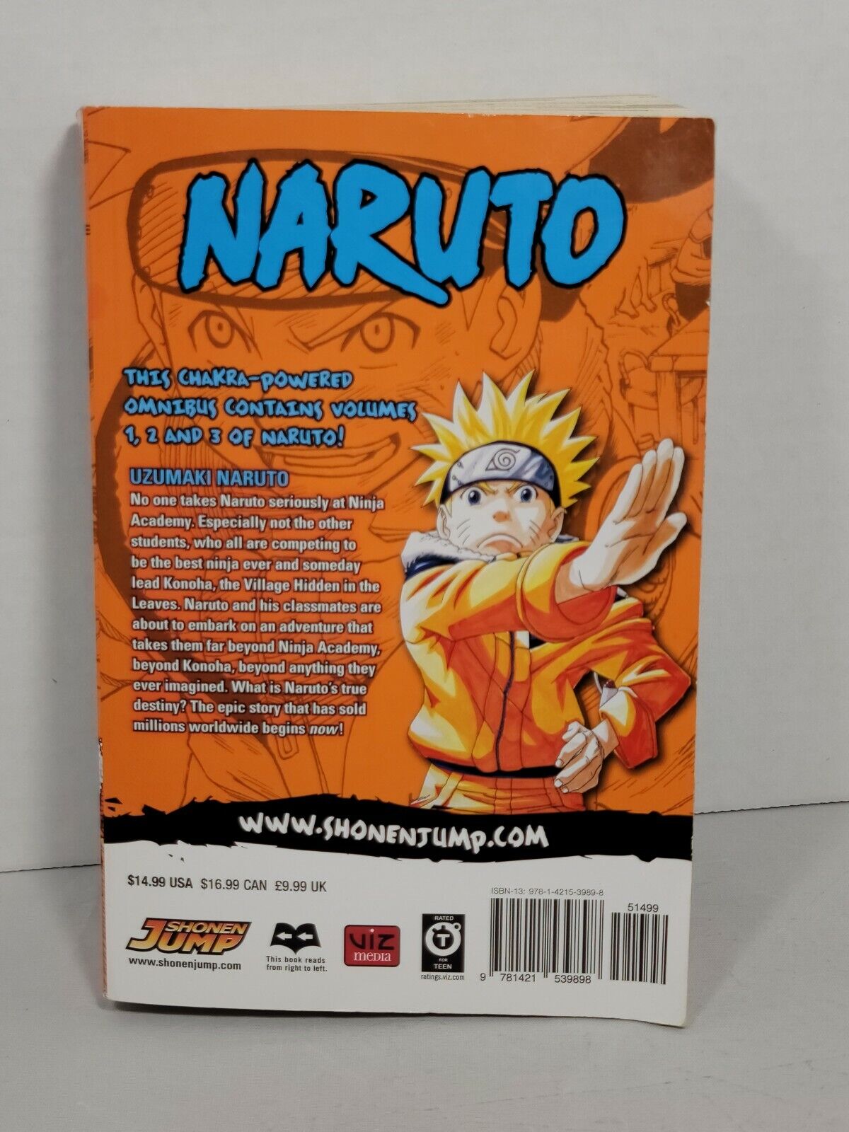 Naruto (3-In-1 Edition), Vol. 1 by Masashi Kishimoto (Viz Media, English,)