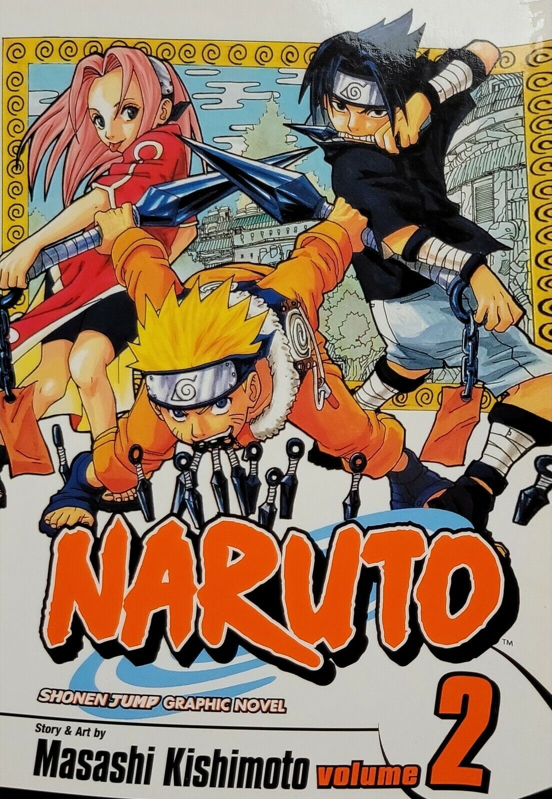 Naruto, Vol. 2 by Masashi Kishimoto (2003, Trade Paperback, Viz Media, English)