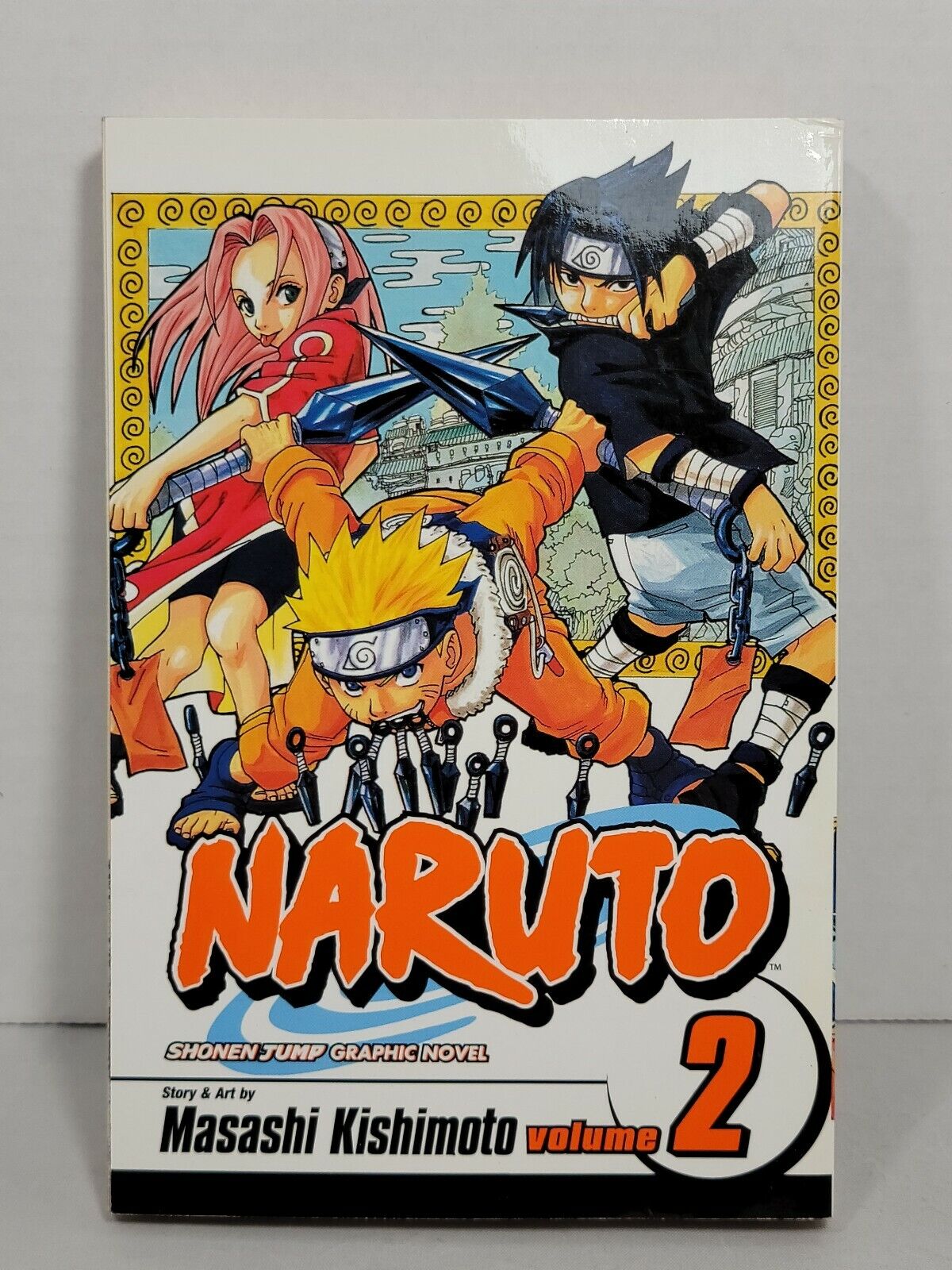 Naruto, Vol. 2 by Masashi Kishimoto (2003, Trade Paperback, Viz Media, English)