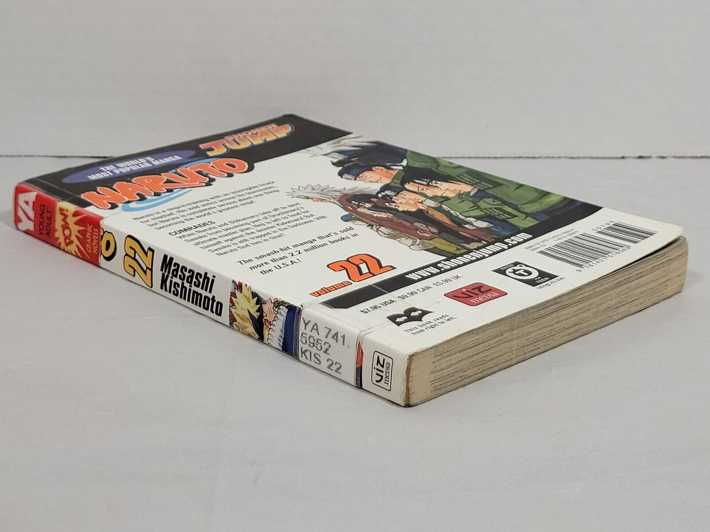 Naruto, Vol. 22 by Masashi Kishimoto Ex-Library copy