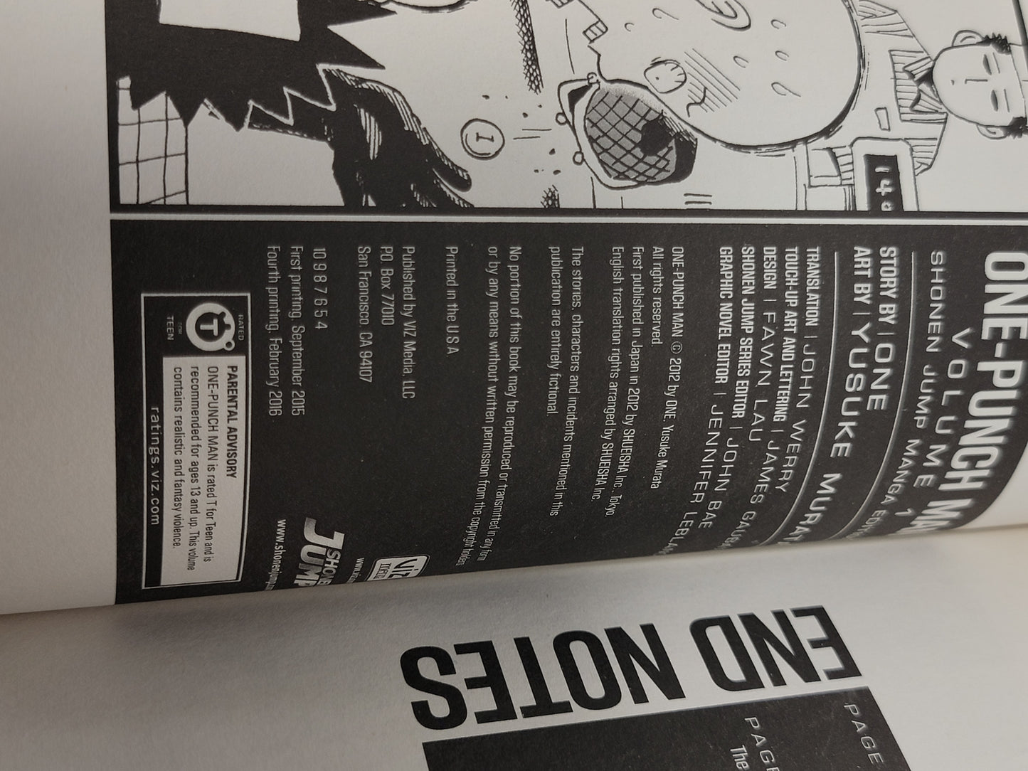 One-Punch Man #1 (Viz Media, 2016, Softcover, English, One,Yusuke Murata)