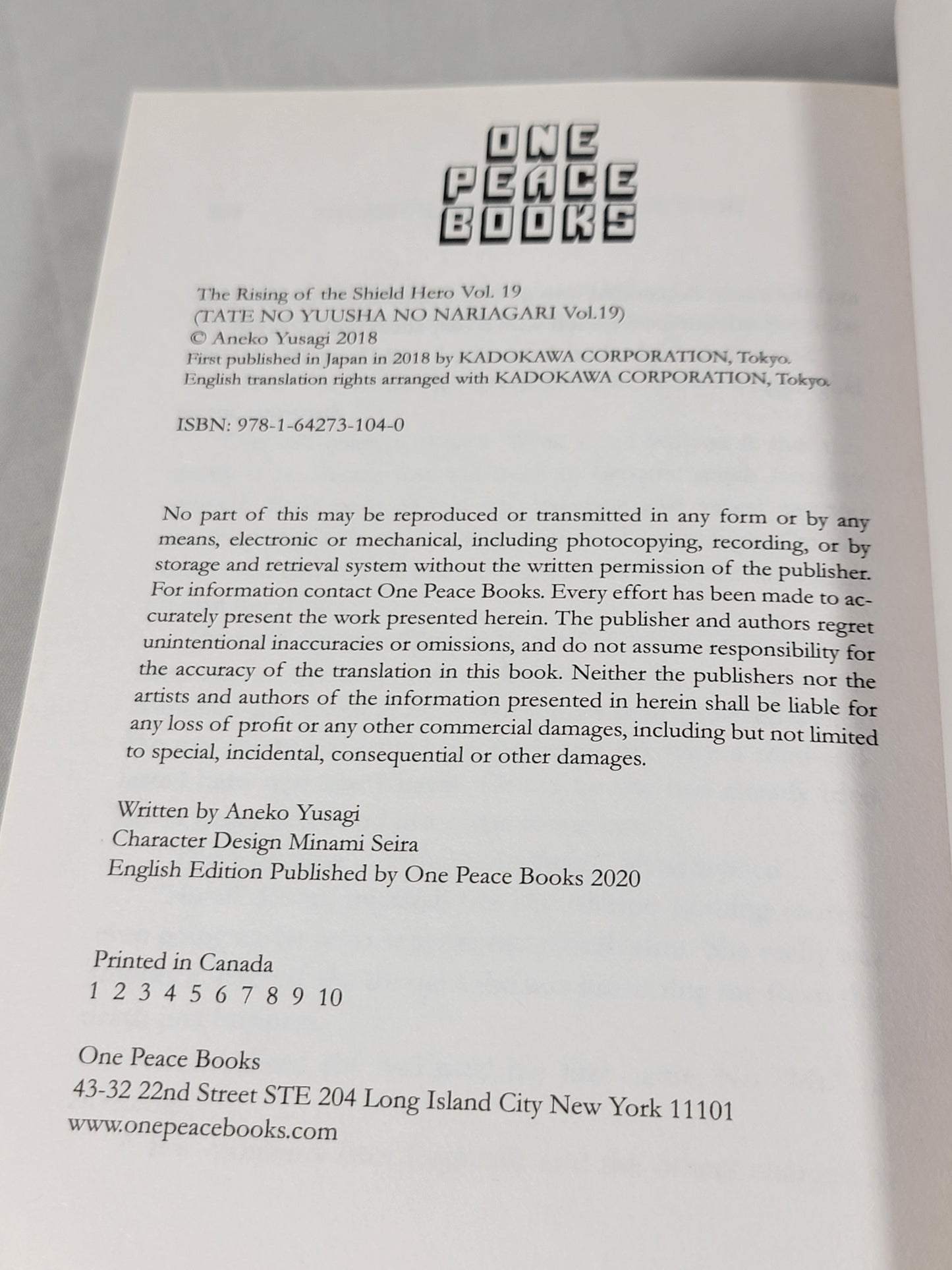 The Rising of the Shield Hero #19 (Light Novel, Aneko Yusagi, English, 2020)