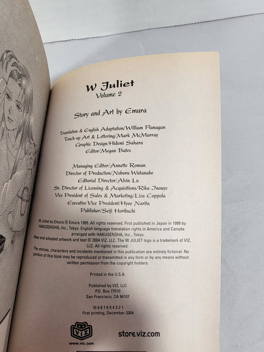W Juliet #2 (Viz Media, Emura, English)