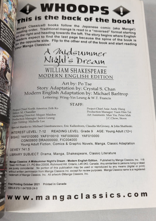 A Midsummer Night's Dream