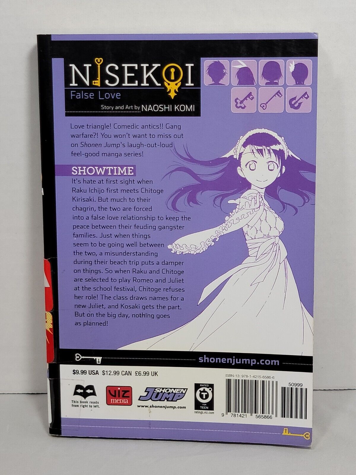 Nisekoi: False Love, Vol. 6 by Naoshi Komi Ex-Library copy