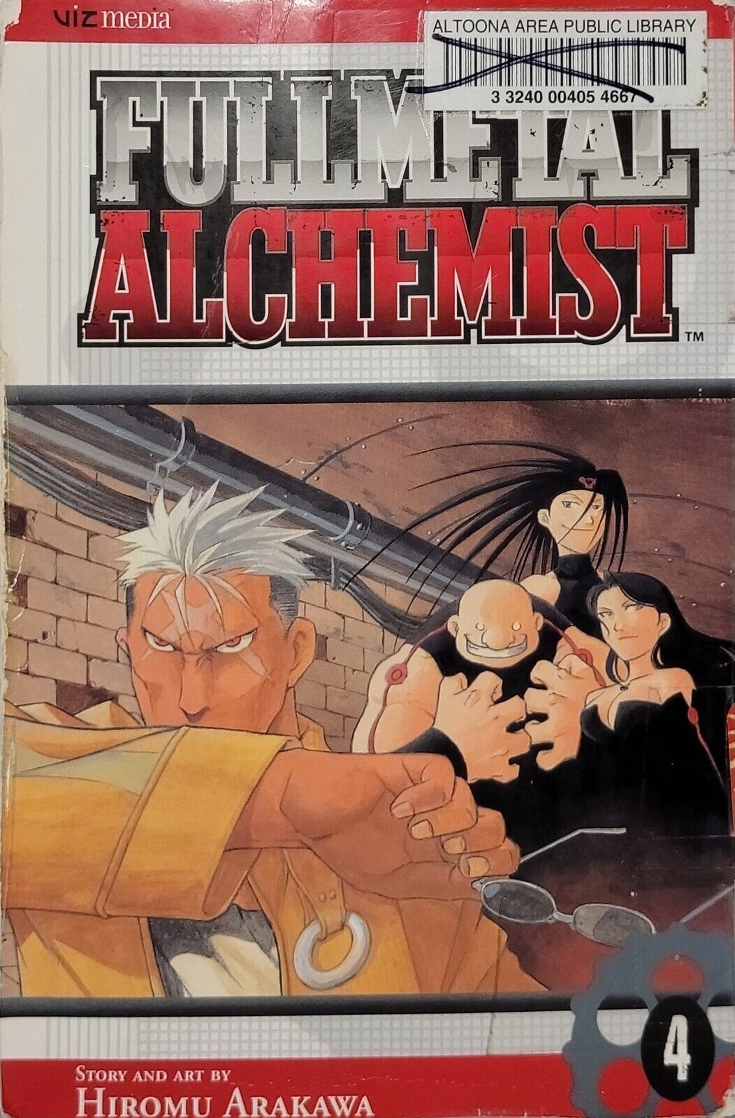 Fullmetal Alchemist, Vol. 4 by Hiromu Arakawa Ex-Library copy