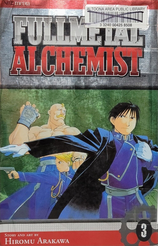 Fullmetal Alchemist, Vol. 3 by Hiromu Arakawa Ex-Library copy