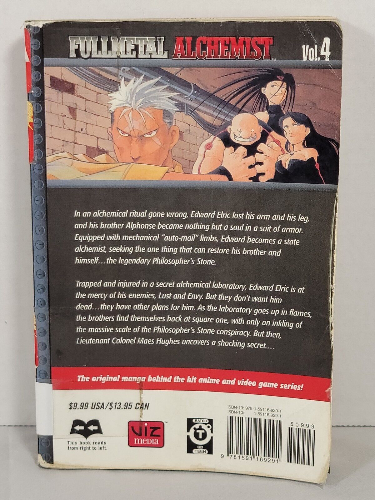 Fullmetal Alchemist, Vol. 4 by Hiromu Arakawa Ex-Library copy