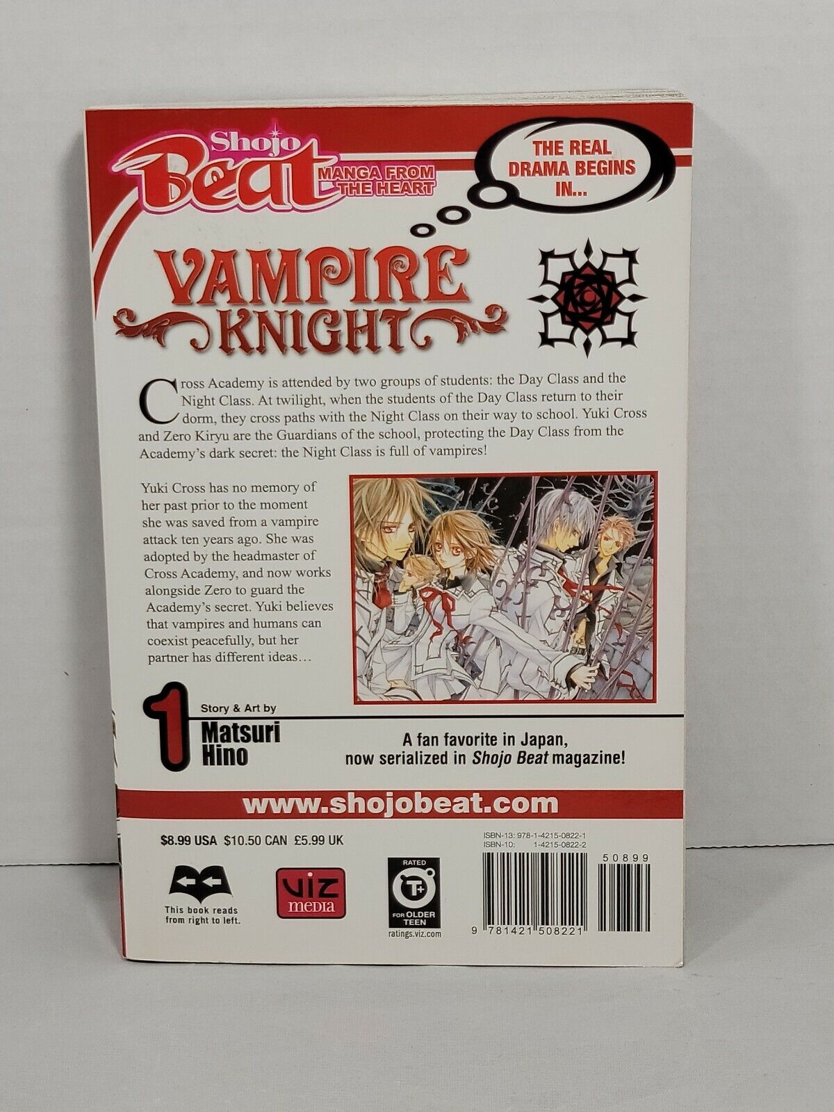 Vampire Knight, Vol. 1 by Matsuri Hino (Viz Media, English, Trade Paperback)