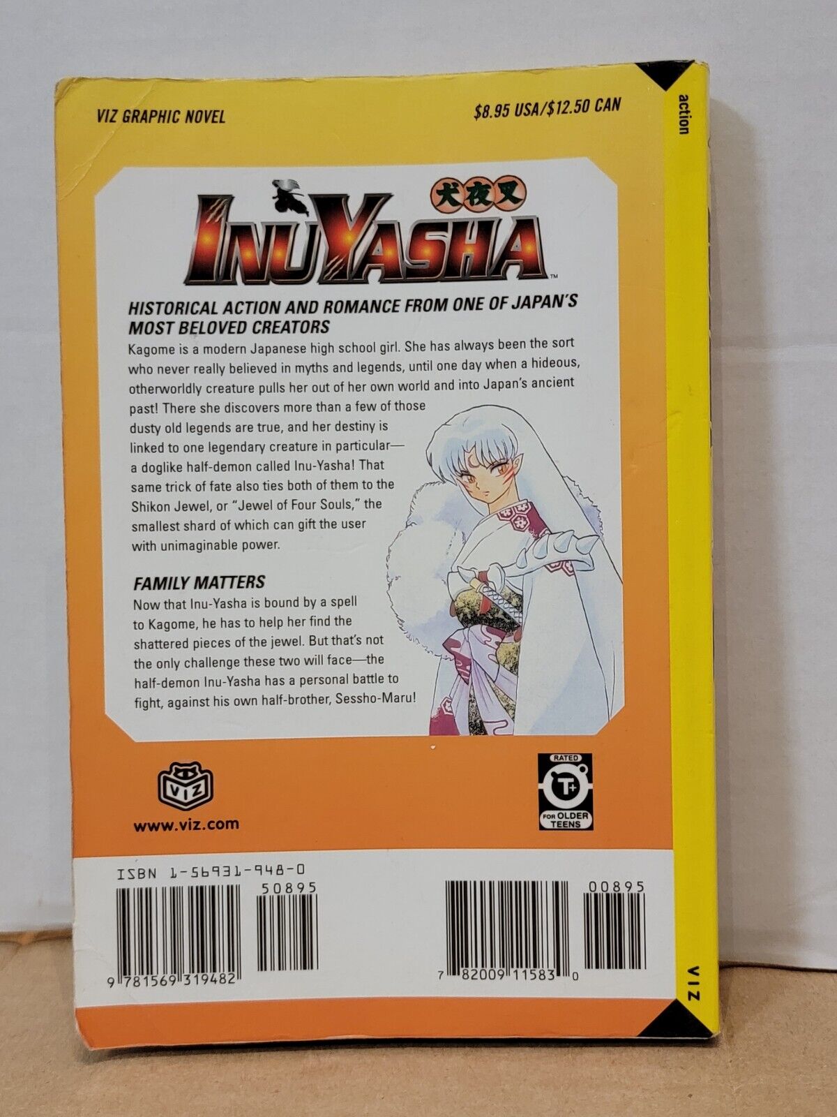 InuYasha, Vol. 2 by Rumiko Takahashi (English, Trade Paperback. Viz Media)