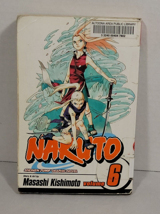 Naruto, Vol. 6 by Masashi Kishimoto Ex-Library copy