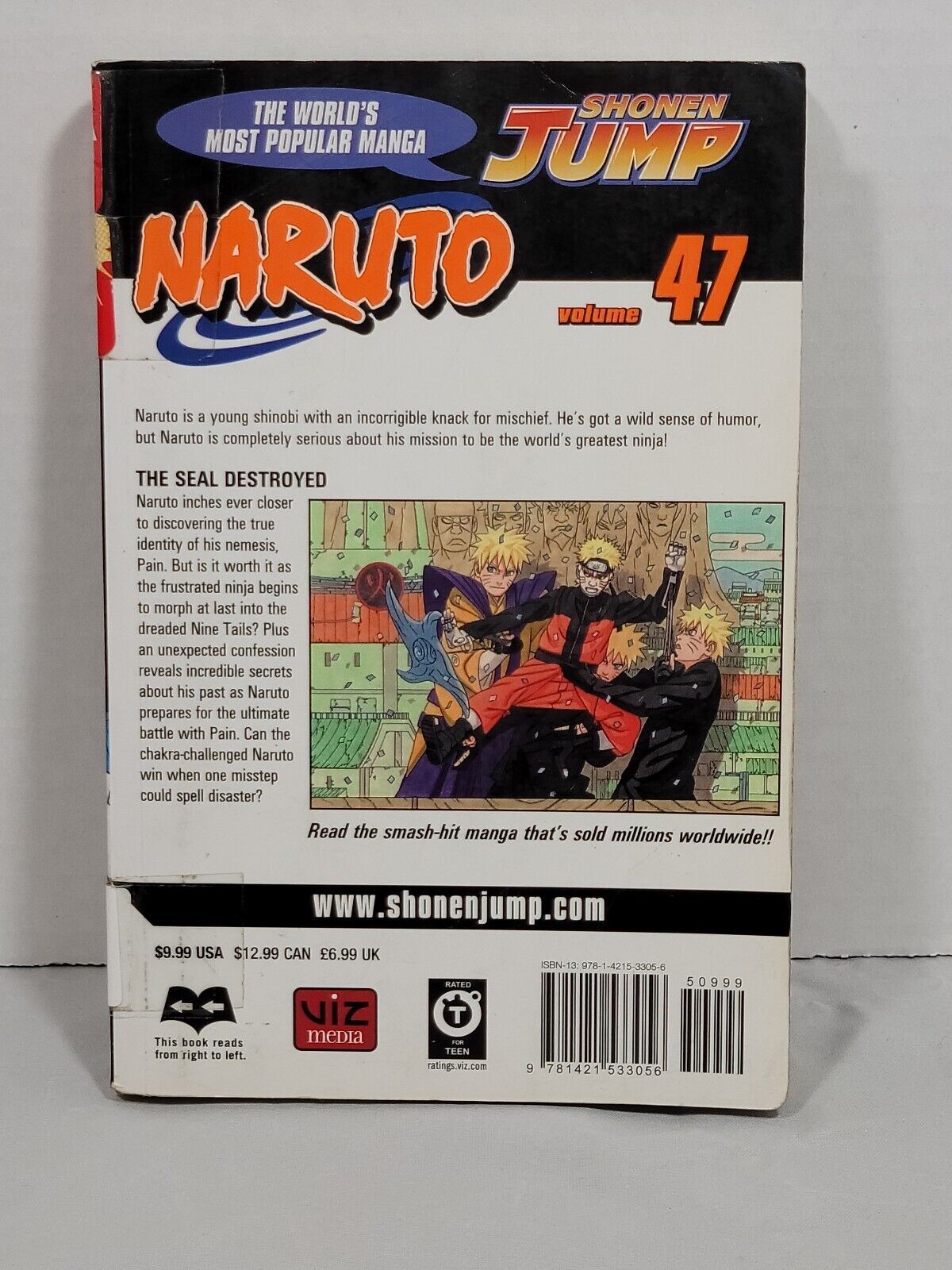 Naruto, Vol. 47 by Masashi Kishimoto Ex-Library copy