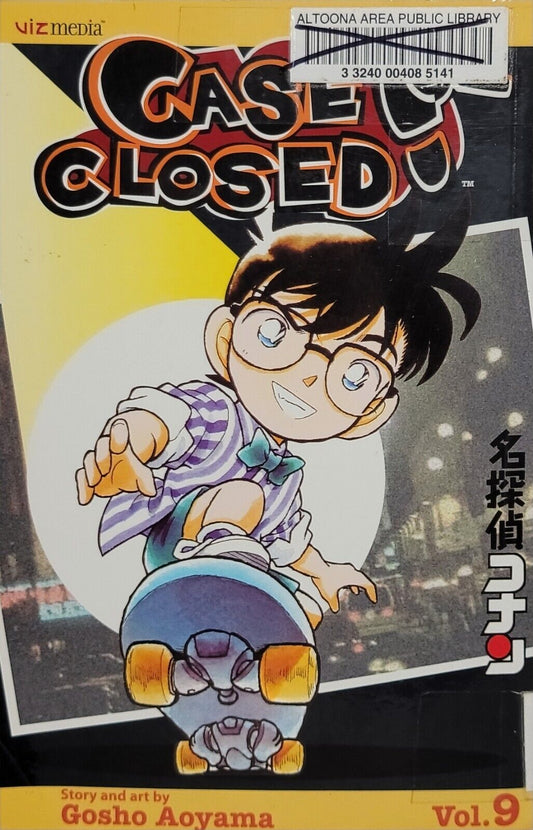 Case Closed, Vol. 9 by Gosho Aoyama Ex-library copy