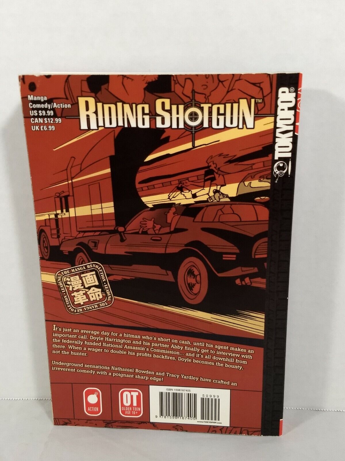 Riding Shotgun, Vol. 1 by Nathaniel Bowden (2006, Tokyopop, English, Paperback)