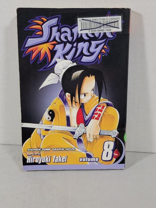 Shaman King, Vol. 8 by Hiroyuki Takei Ex-Library copy