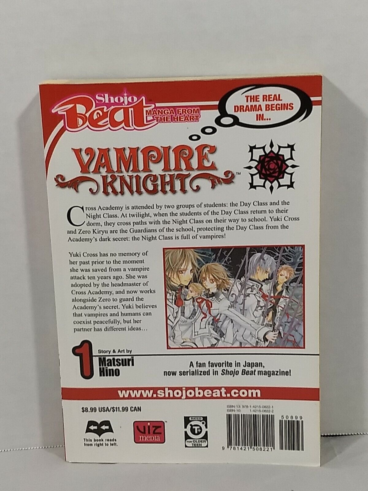 Vampire Knight, Vol. 1 by Matsuri Hino (2007, Trade Paperback, Viz Media)