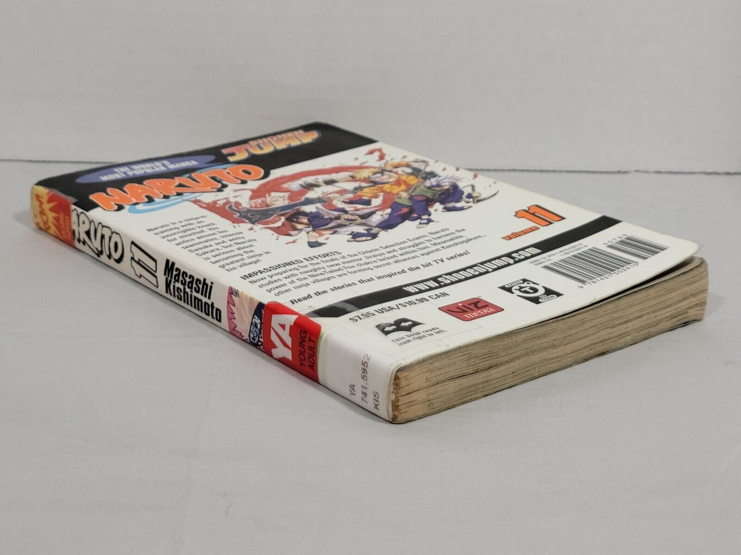 Naruto, Vol. 11 by Masashi Kishimoto Ex-Library copy