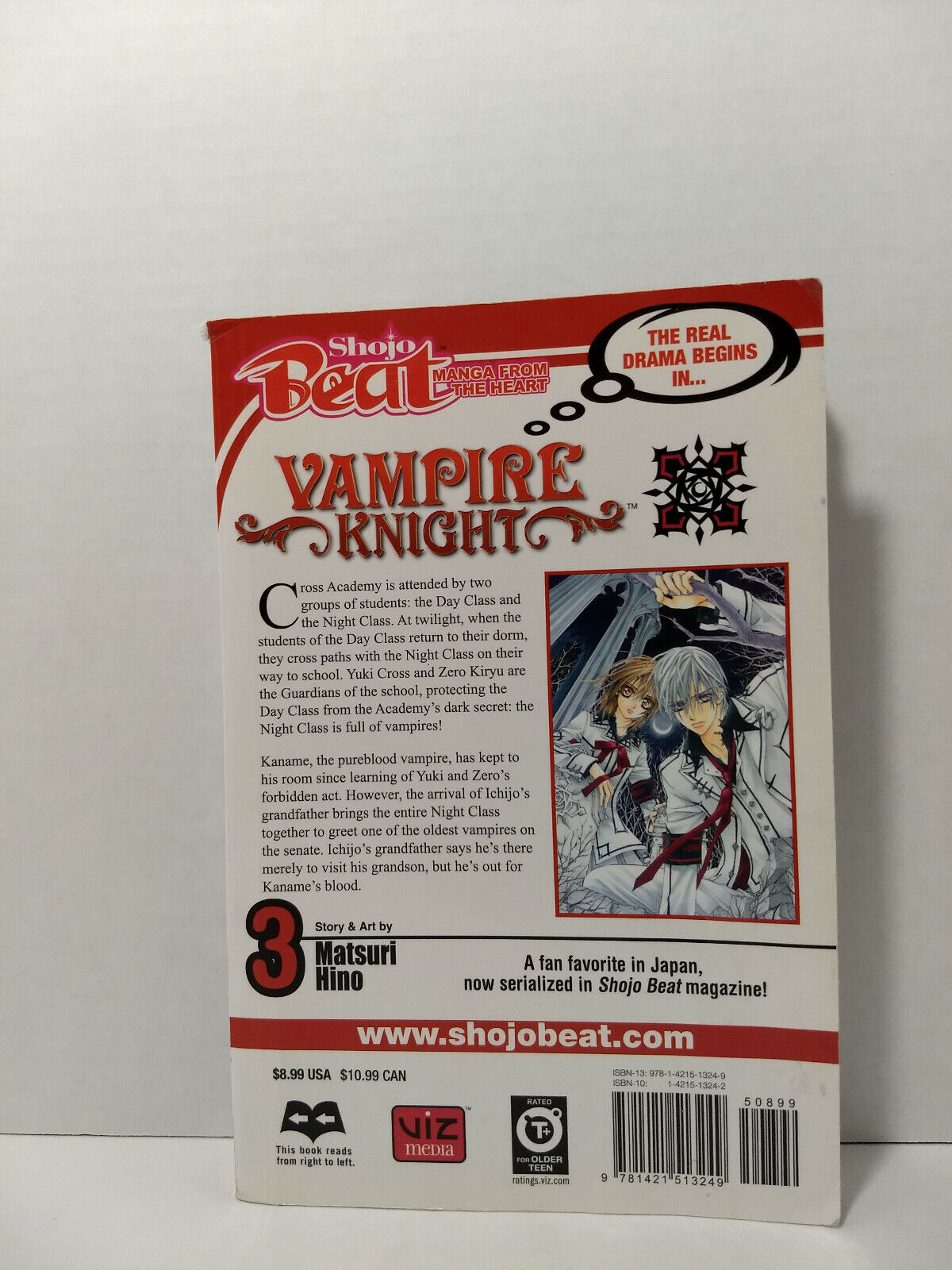 Vampire Knight Vol. 3 by Matsuri Hino (Viz Media, English Manga)