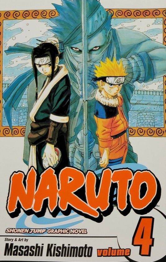 Naruto, Vol. 4 by Masashi Kishimoto (2004, Trade Paperback, Viz Media, English)