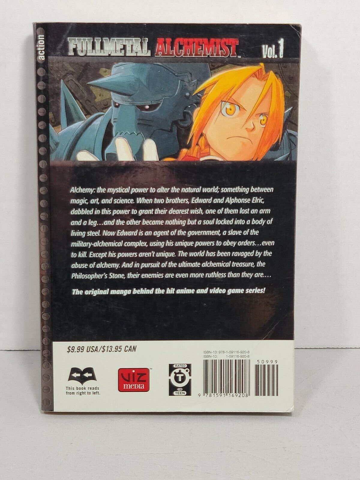 Fullmetal Alchemist Vol. 1 by Hiromu Arakawa Viz Media, Trade Paperback, English