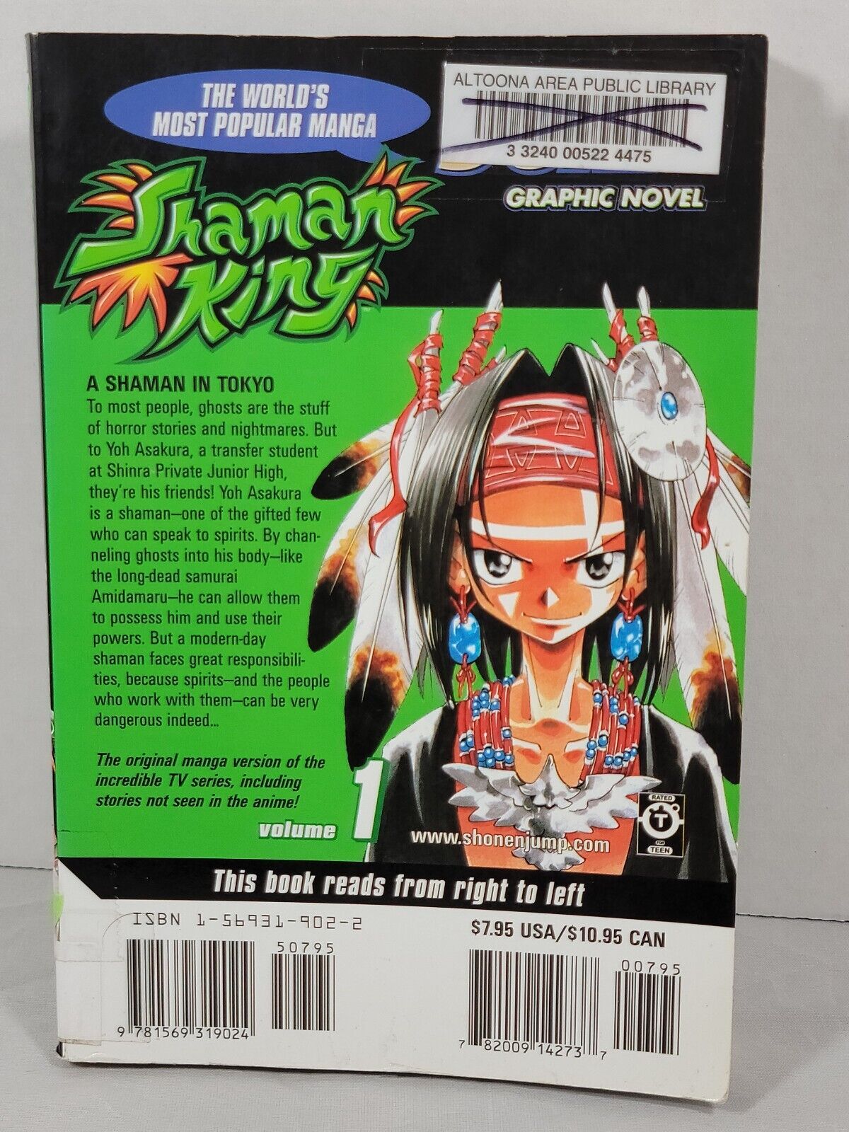 Shaman King, Vol. 1 by Hiroyuki Takei Ex-Library copy