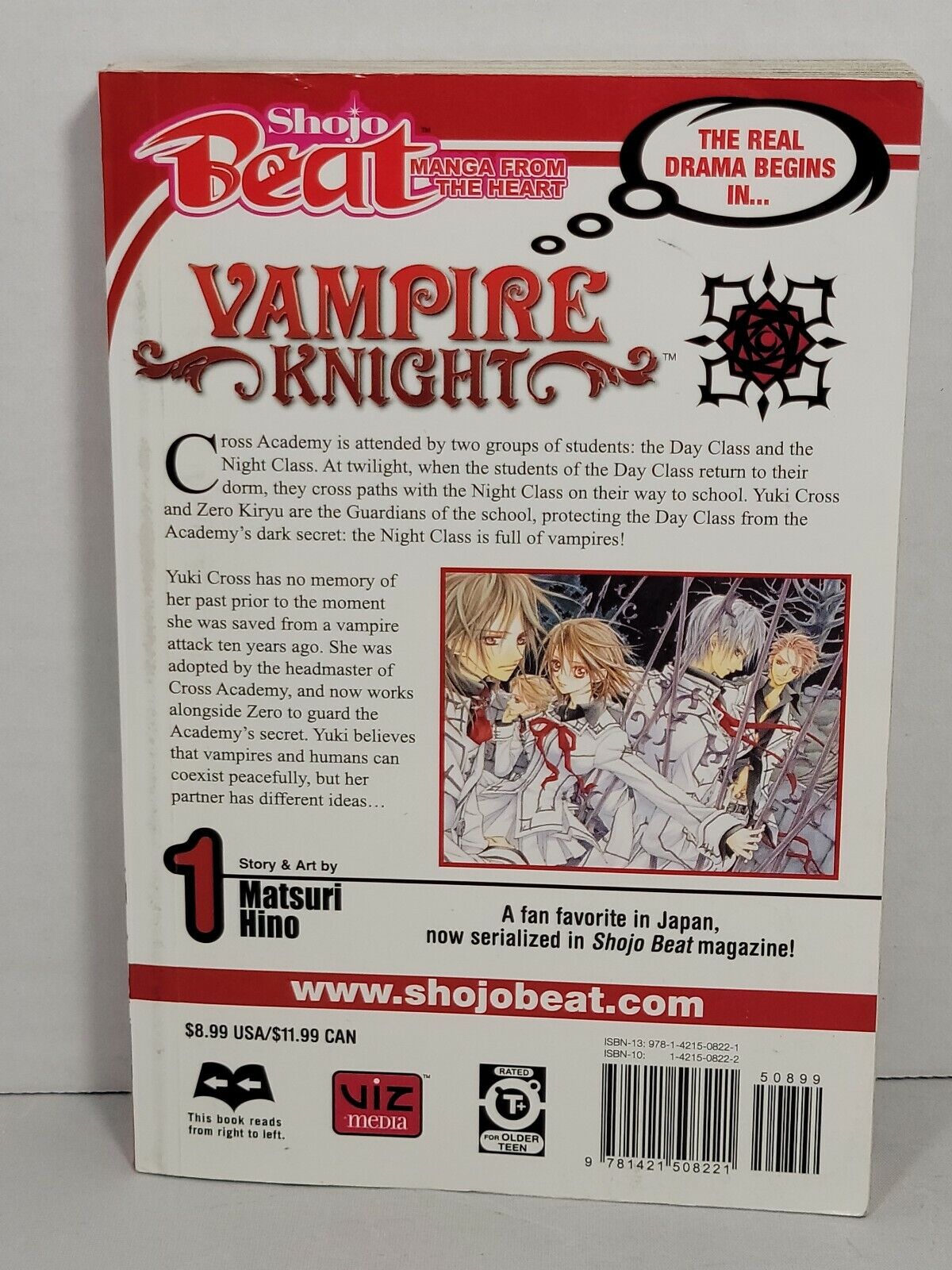 Vampire Knight, Vol. 1 by Matsuri Hino 2007, Trade Paperback, Viz Media, English