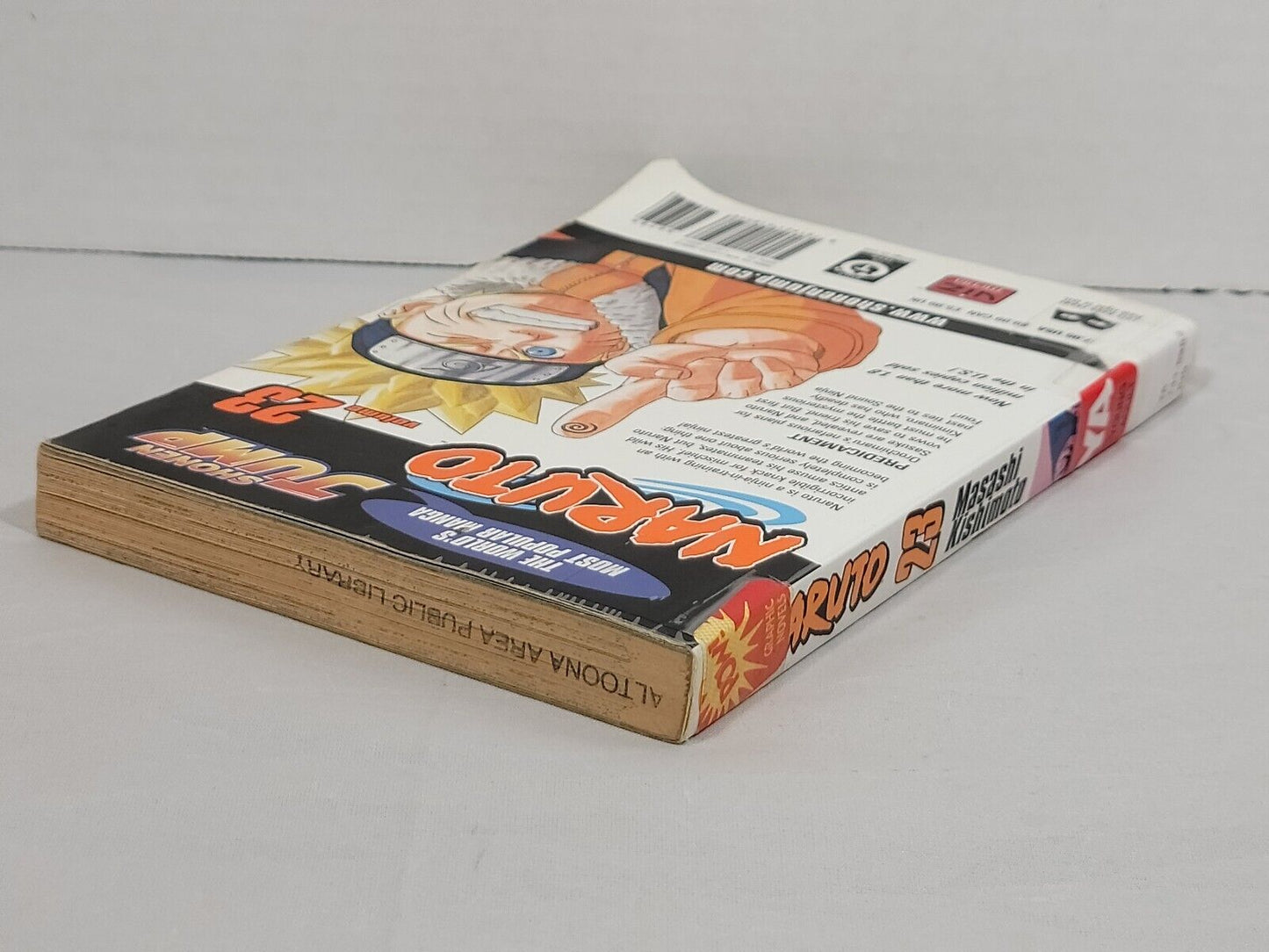 Naruto, Vol. 23 by Masashi Kishimoto Ex-Library copy