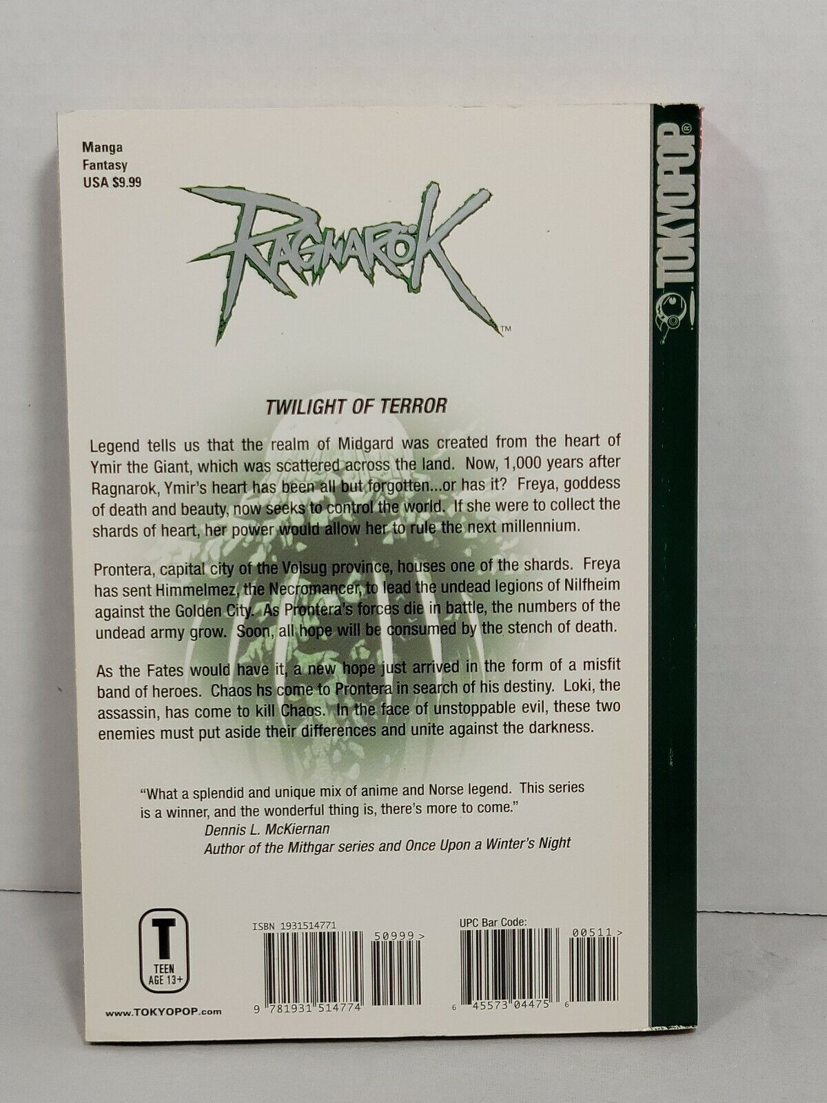 Ragnarok, Vil. 5 by Myung-Jin Lee ((Trade Paperback, Tokyopop)