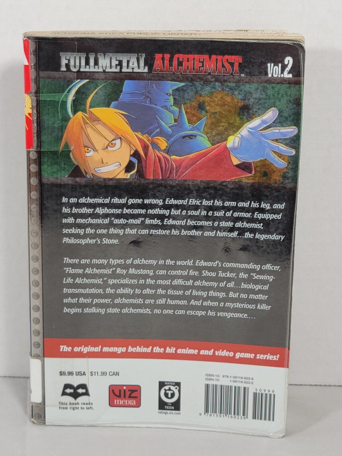 Fullmetal Alchemist, Vol. 2 by Hiromu Arakawa Ex-Library copy