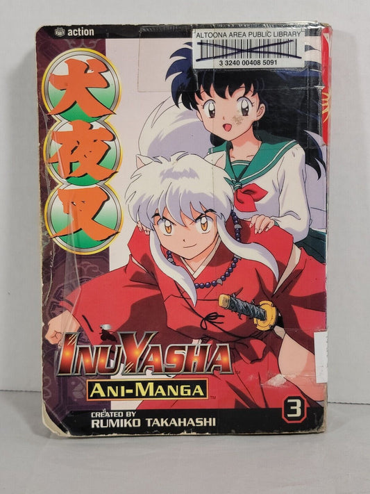 Inuyasha Ani-Manga, Vol. 3 by Rumiko Takahashi Ex-Library copy