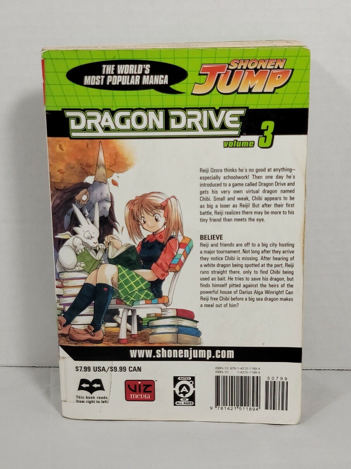 Dragon Drive #3 by Ken-Ichi Sakura Ex-Library copy